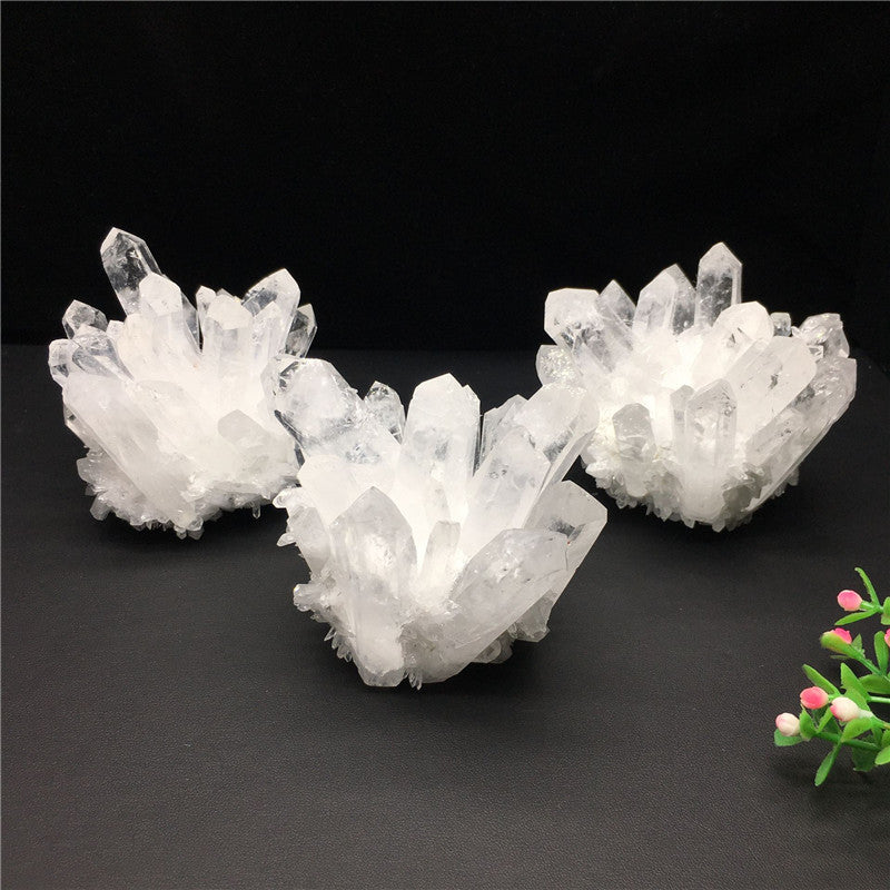 Natural White Crystal Cluster Crystal Raw Stone
