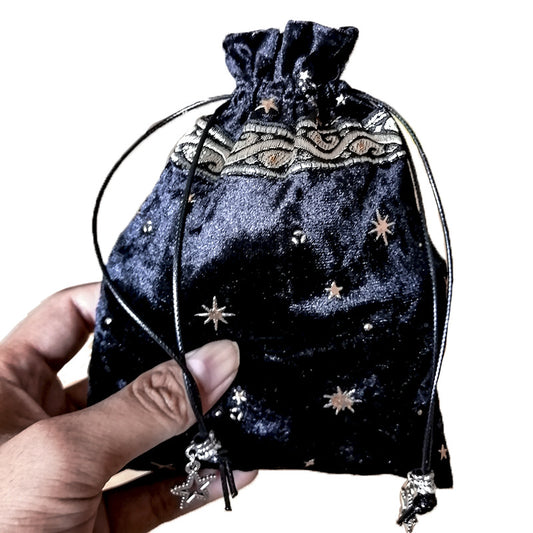 Fashion Witch Constellation Energy Crystal Storage Bag
